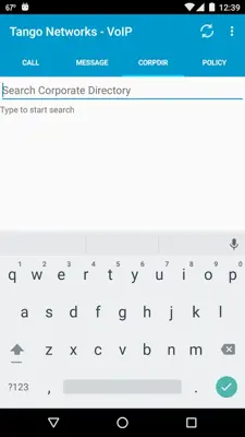 Tango Communicator android App screenshot 1